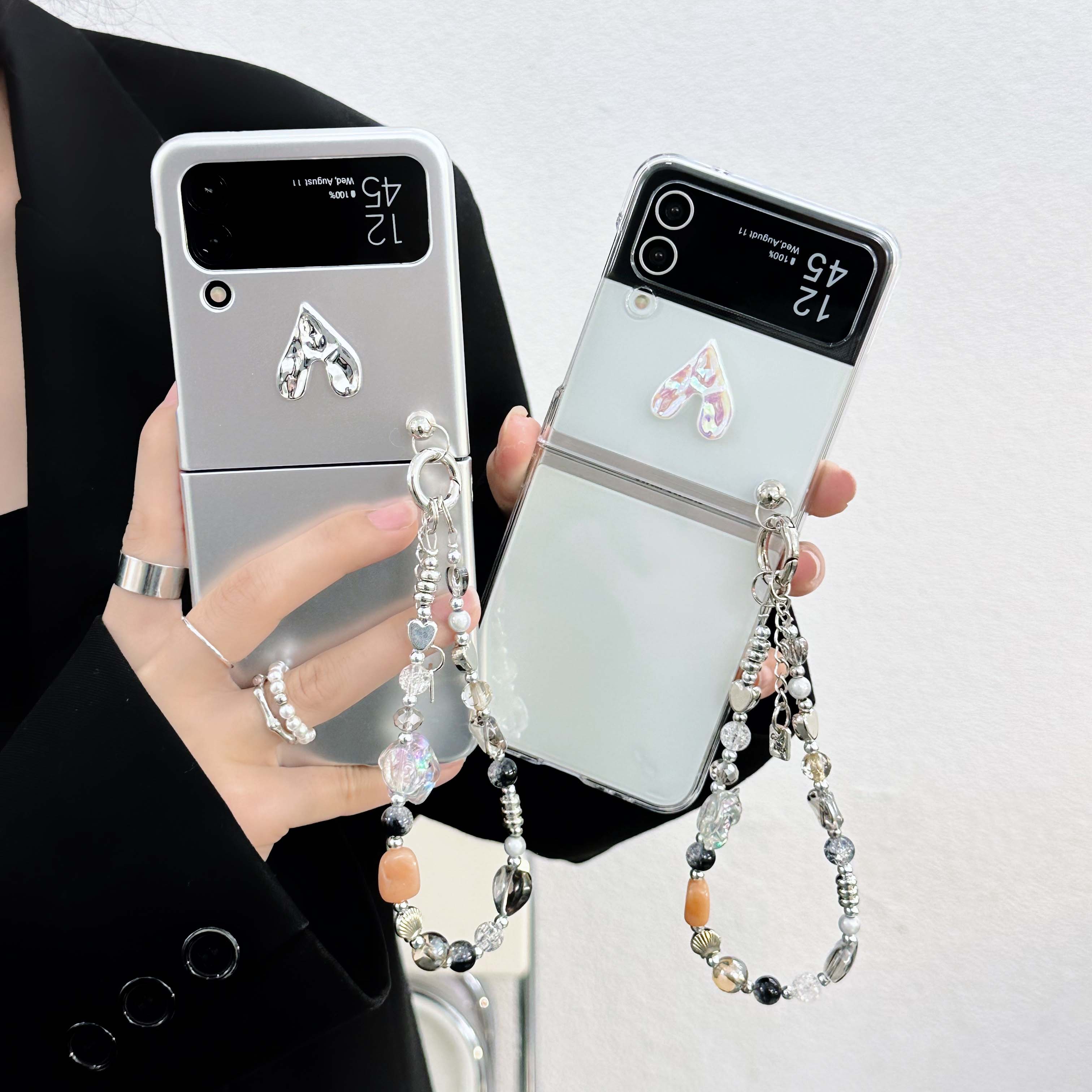 

Ins 3d Relif Love Мультфильм Браслет Кристалл ПК Жесткая задняя крышка для Samsung Z Flip 4 3 5g Чехол для телефона Galaxy Flip3 Flip4 Капа For Samsung Z Flip 4