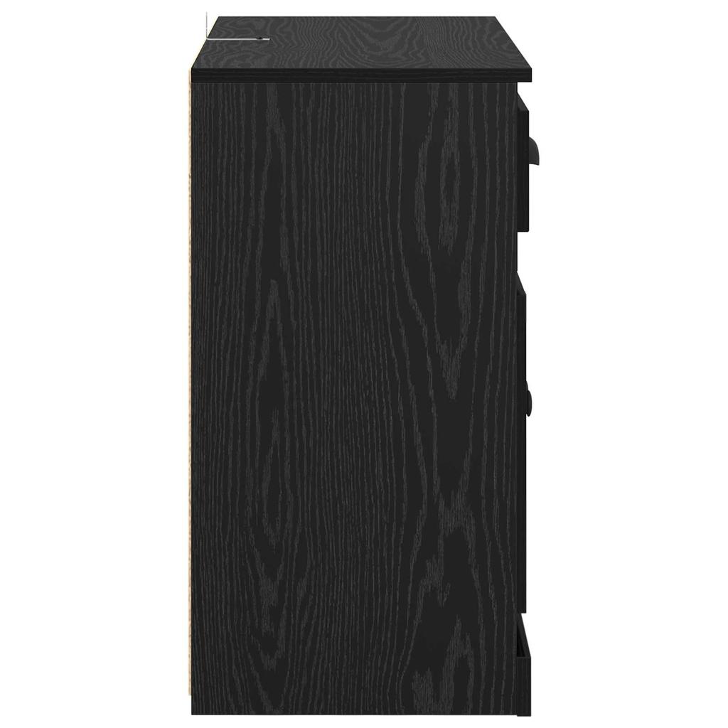 Highboard Black Oak Effect 70 x 35.5 x 67.5 cm