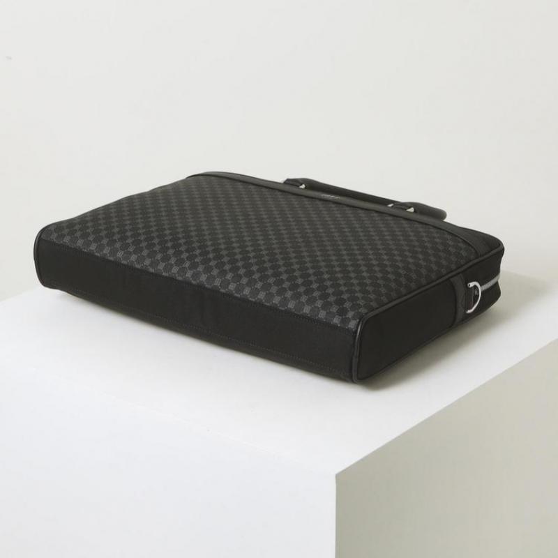 Daks Nylon Briefcase  Fits 15 Inch Laptop  Black Dd Pattern Dbba5f591bk