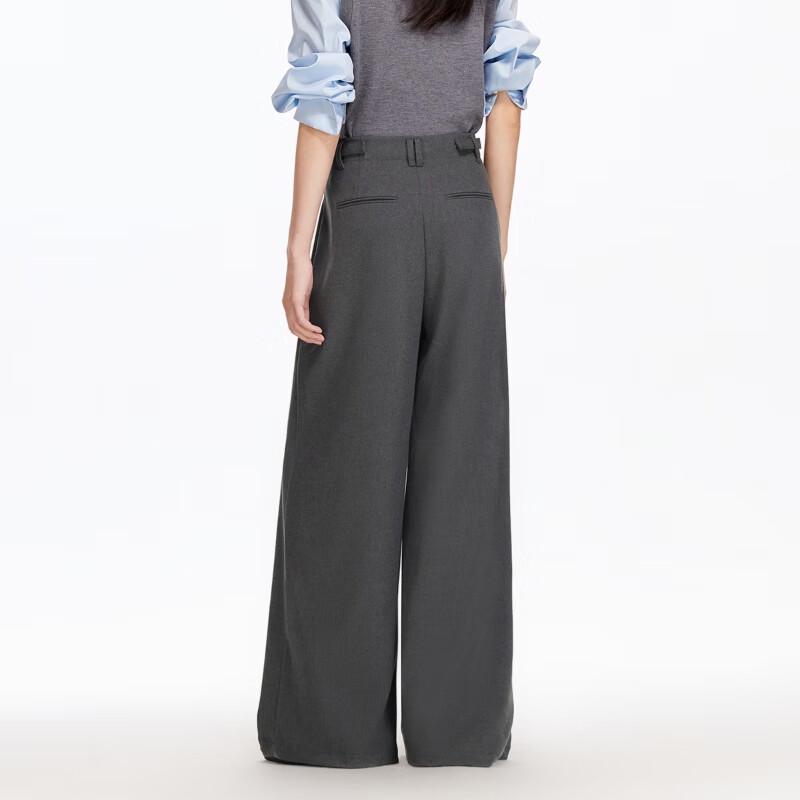 VEROMODA Women's Pleated Straight Leg Trousers