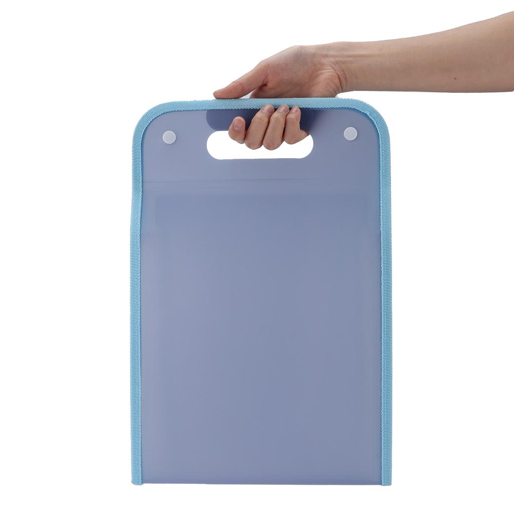 Accordion Folder 13 Layers Large Capacity Easy Store Waterproof Antifouling File Folders for Organize FilesStar Blue