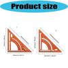 Adjustable Aluminum Alloy Triangle Ruler For Precise Angle Measurement And Straight Line Drawing Woodworking Projects