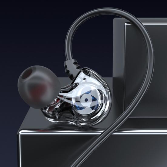 3.5mm Universal Wired Ear Heavy Bass Earphone Hang Music Sport Headset with Mic