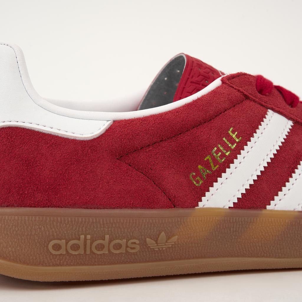 adidas Gazelle Indoor Better Scarlet Gum Herren Sneaker Rot Wolkenweiß JI2063
