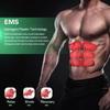 EMS Abdominal Muscle Stimulator ABS Trainer USB LCD Display Fitness Equipment Electric Weight Loss Stickers Body Slimming Belt