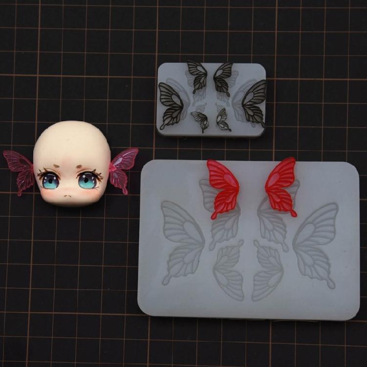 Flexible Silicone Mold Customized Butterfly Crafts Mould Jewelry Making Tool