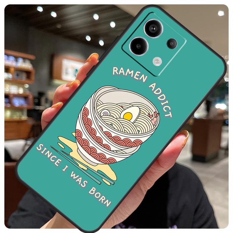 

Eating Ramen Noodle Lovers Case For Xiaomi Redmi Note 12 9 10 11 13 14 15 Pro Plus Cover For Redmi 13C 12C 10C 14C 15 C Redmi 13C