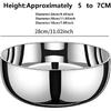 Stainless Steel Basin Large Mixing Bowl Round for Cooking Cakes Home Kitchen(28CM)