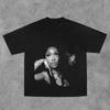 Harajuku Character Graphic Print Y2K Cotton Tshirt Hip Hop Grunge Goth Casual ONeck Oversized Short Sleeve Top Streetwear Punk