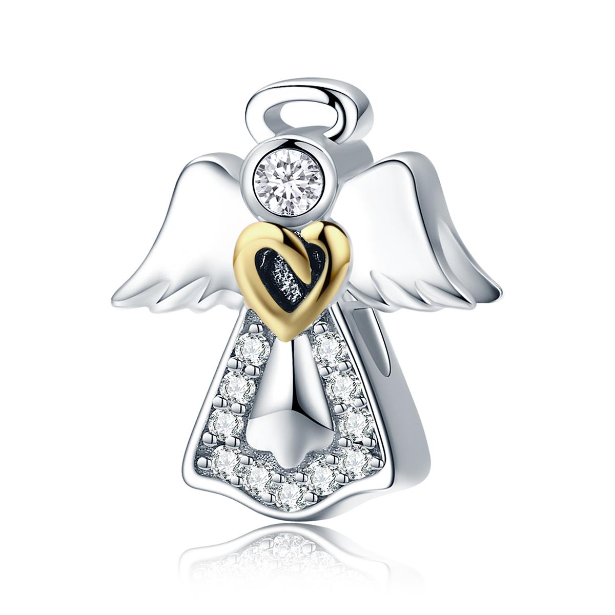 

WOSTU 925 Silve Blue Crystal Heart Lock Pendant Crown Charm Earth World Beads Fit Original Bracelet Women DIY Gift