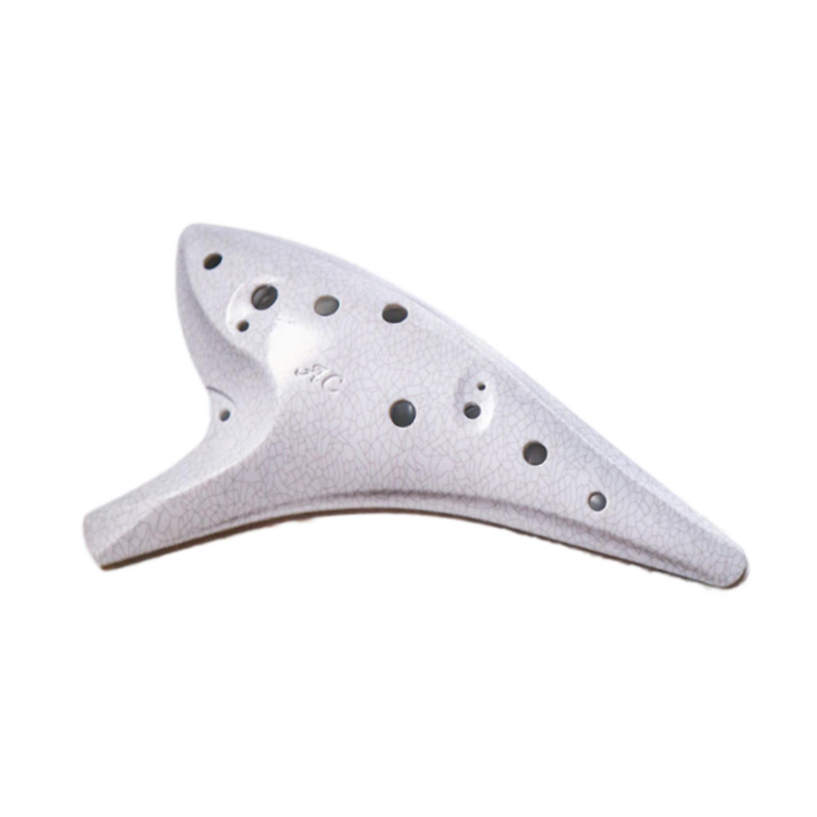 

Ocarina Instrument Alto C with Storage Bag for Music Lovers Beginners Adults белый