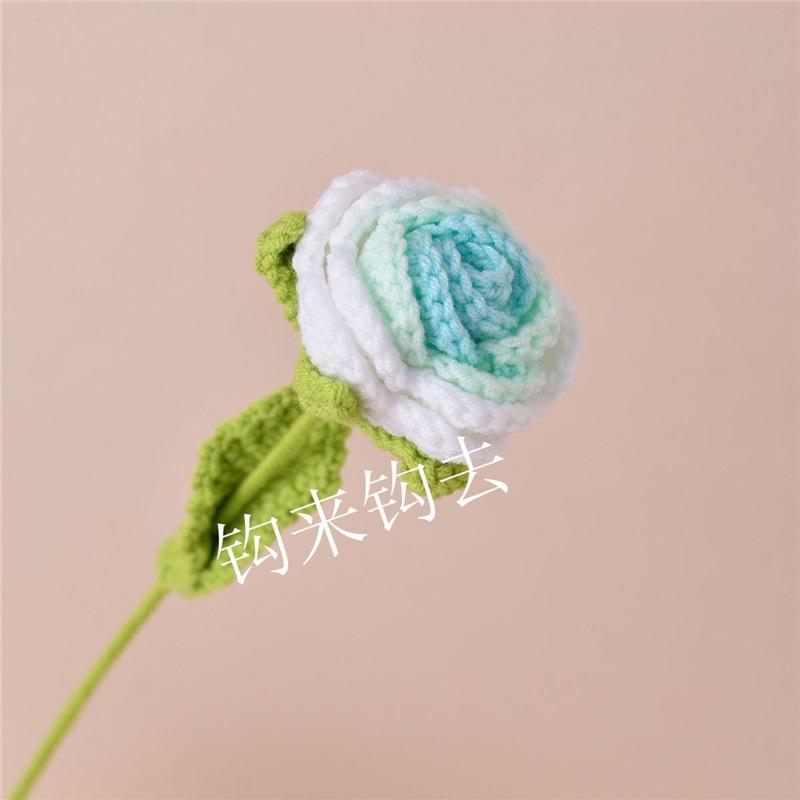 Handmade Knitted Wool Rose - Creative Valentine's Day or Birthday Gift for Girlfriend or Best Friend