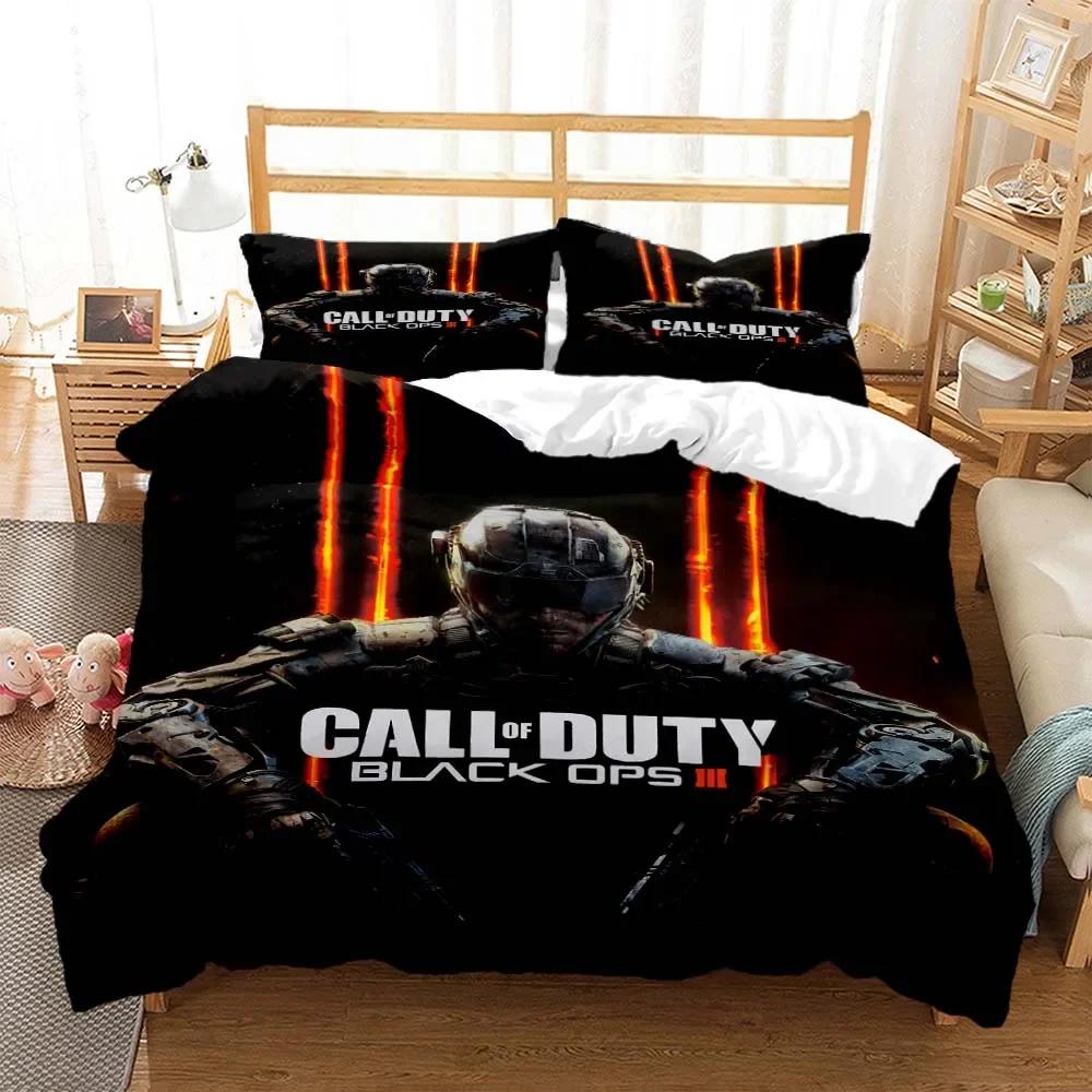 3D Game Call of Duty Gamer HD printed bedding Queen bedding set  Customized King size bedding set Soft and comfortable