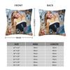 Singer Sabrina Carpenter Square Pillow Covers Bed Car Pop Music Cushion Cover Cute Throw Pillow Case 40*40