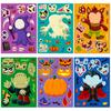 Halloween Face-changing Sticker Cartoon Character Puzzle Sticker Kids Fun Waterproof Sticker