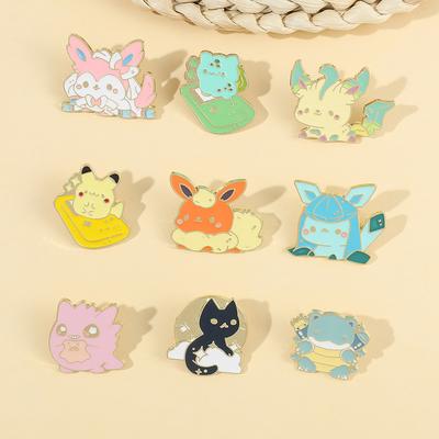 Pokémon Brooch Anime Pokemon Game Console Squirtle Pikachu Creative Pokémon Badge