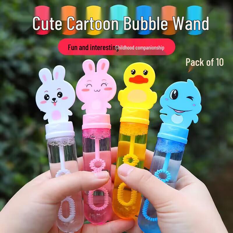 Martin Brothers Kids Cartoon Bubble Wands (10-Pack)