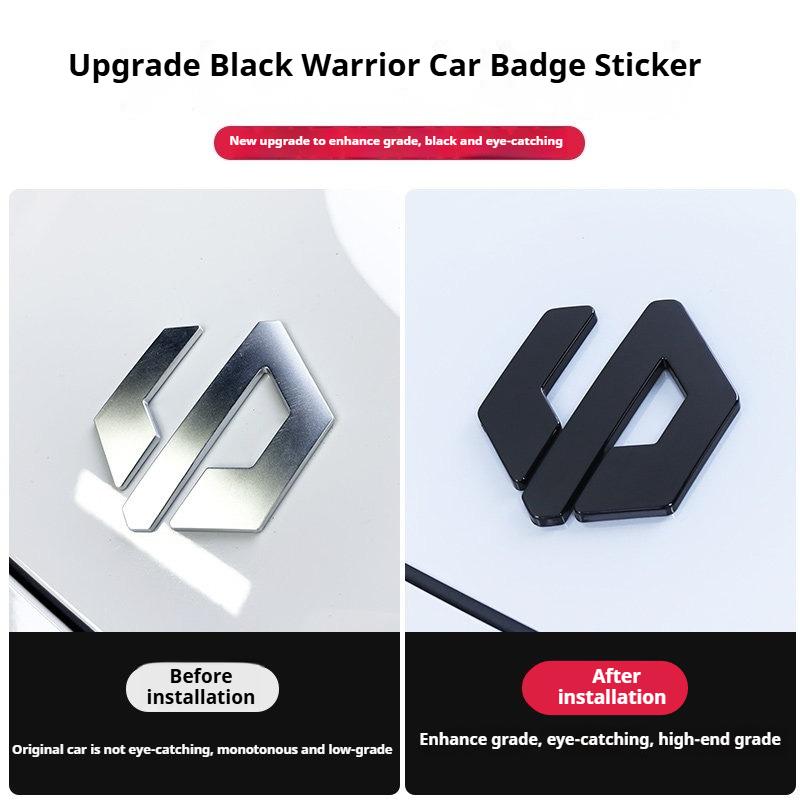For Leapmotor B10 B01 Lafa5 C10 Car Blackening Modification Logo Letters Front  Rear Automotive Badges Modification Sticker