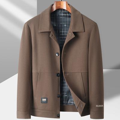 Autumn and Winter New Lapel Tooling Version Top Middle-aged and Young Light Luxury Business Leisure Trendy Jacket