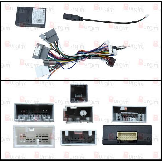 Car Radio Fascias Frame For Honda Civic 9 FK 2011-2017 an 9 Inch Stereo Panel Harness Power Cable Adapter Canbus Decoder