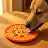 Yousheng Pet Slow Food Mat with Strong Suction Cup, Bone Paw Print Design Dog Feeding Mat, Dog Slow Eating Bowl Accessory for Preventing