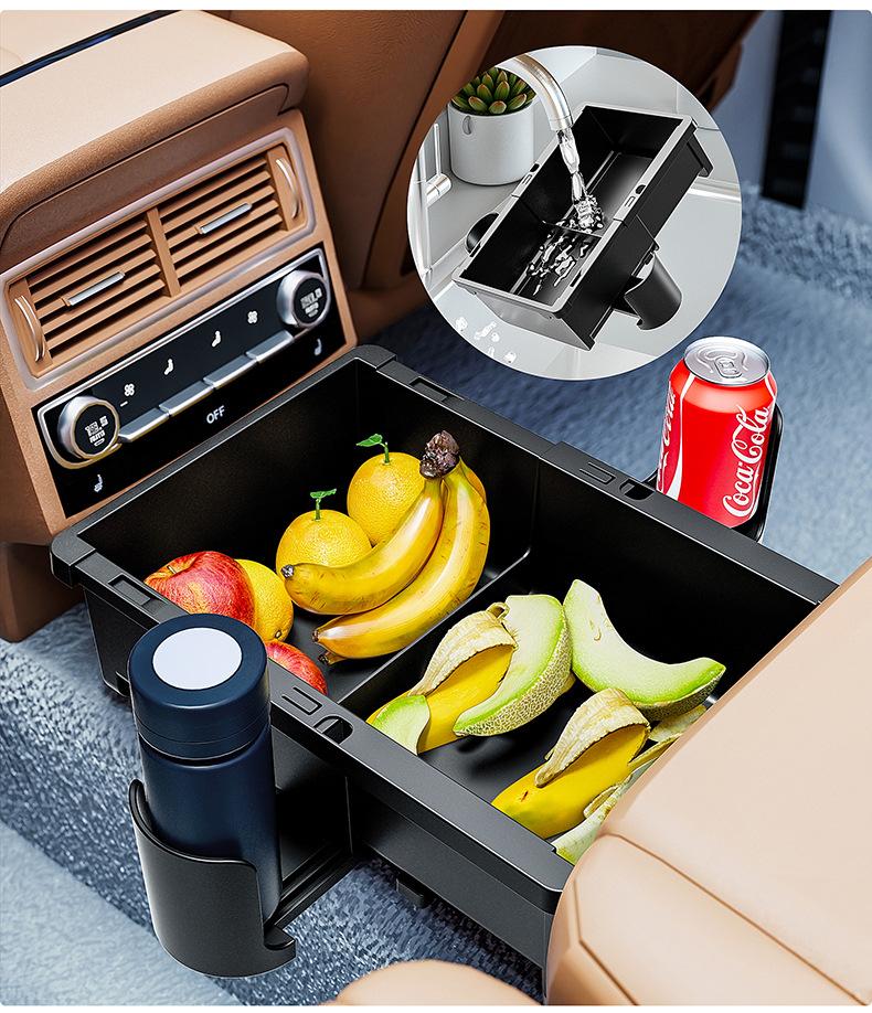 Car Storage Box, Seat Armrest Box Organizer, Universal Adjustable Car Cup Holder Interior Supplies, Car Tissue Holder