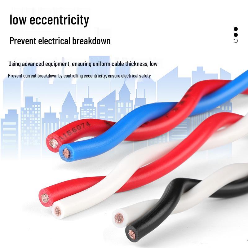 RVS Pure Copper Flame-Resistant 1/1.5/2.5mm² Household Twisted Pair Electric Vehicle Charging & Lighting Wire