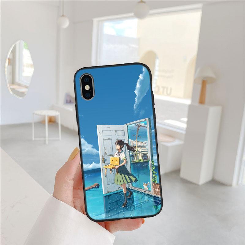 HK68 Suzume Soft Shell Phone Case for iPhone SE X XS XR 16E 17 11 Pro Max 8 7 6 6s Plus Air