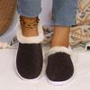 Fashion Flat Bottom Fur Slippers for Women Autumn Winter Casual Female Shoes Slip on Comfortable Indoor Plush Warm Baotou Half Slipper