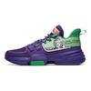 Anta Dragon Ball Super X Série Légère Chaussures de Basketball Basses Homme Baskets Violet Vert 112021615-6