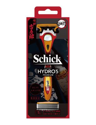 Schick Demon Kimetsu no Yaiba Model Hydro 5 Premium Uchwyt z Ostrzem 1 Ostrze Zapasowe i Stojak na Maszynkę 1 sztuka Zabójca +
