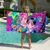Cartoon A-lien S-Stage S Towel Beach Towel Oversized Quick Dry Towel Absorbent Soft Swim BeachTowels for Men Women