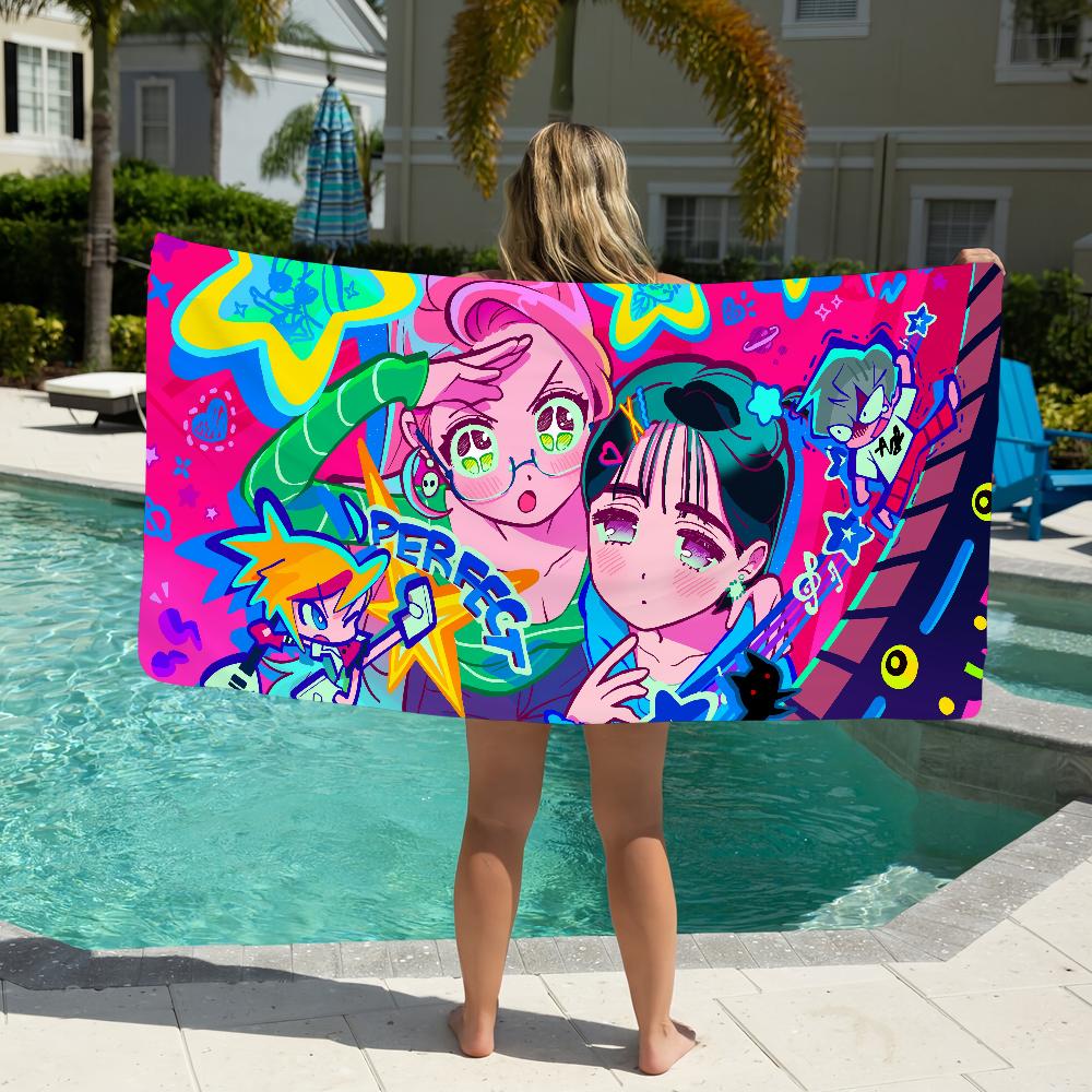 Cartoon A-lien S-Stage S Towel Beach Towel Oversized Quick Dry Towel Absorbent Soft Swim BeachTowels for Men Women