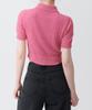 MUSINSA STANDARD WOMAN Women'S Boucle Knitted Polo Shirt [Pink]