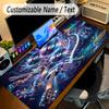 Music Theme Personalized Mouse Pad Custom Name Text Non Slip Desk Pad For Laptop Office Desktop