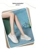 Cowhide Lightweight White Shoes with Minimalist Style