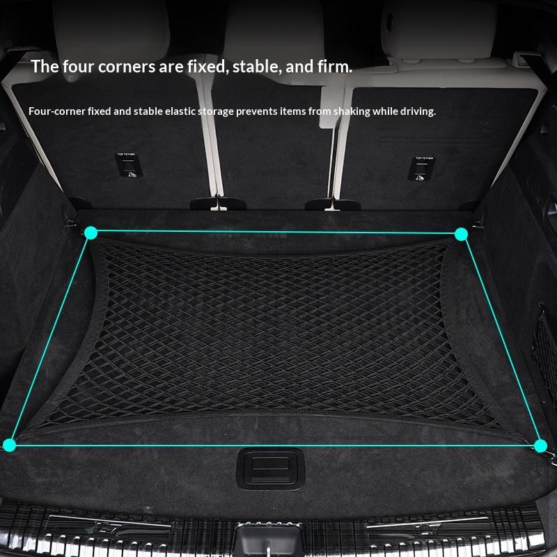 For Li L6 L7 L8 L9 2025 2024 Lixiang Trunk Mount Elastic Luggage Organizer Mesh Net