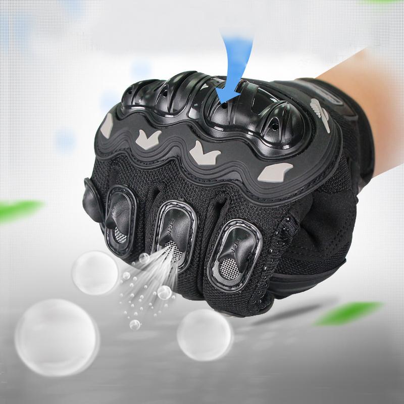 Motorcycle Gloves Anti Fall Anti-collision Off-road Riding Gloves Summer New Breathable Touch Screen Full Finger Gloves M-2XL