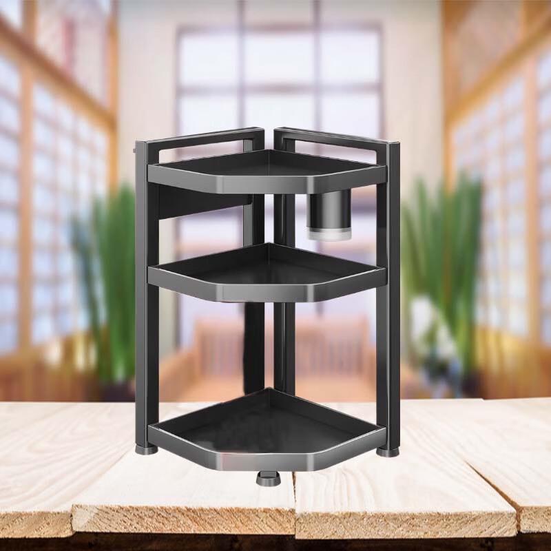 Yunshuang 3-poziomowy kuchenny regał narożny do przechowywania