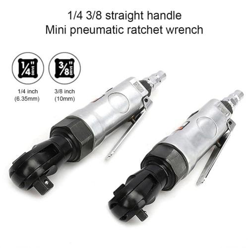 Buerjia 3/8 Square Head Pneumatic Wrench, Pneumatic Ratchet Wrench, 90 Degree Torque Wrench, Machine Repair Tool, Durable, Easy To Use, Heavy-Duty