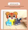 3D Geometric Animal Shape Puzzle Board for Early Education and Shape Matching
