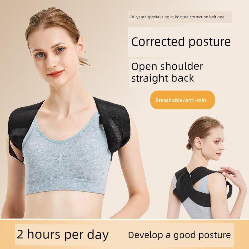 

Improve Body Shape Open Shoulder Beauty Back Posture Correction Belt Invisible Humpback Braces Adult Orthotics Band Back Open Back Handy Gadget XS Code [Suitable for Weight 25-35kg]