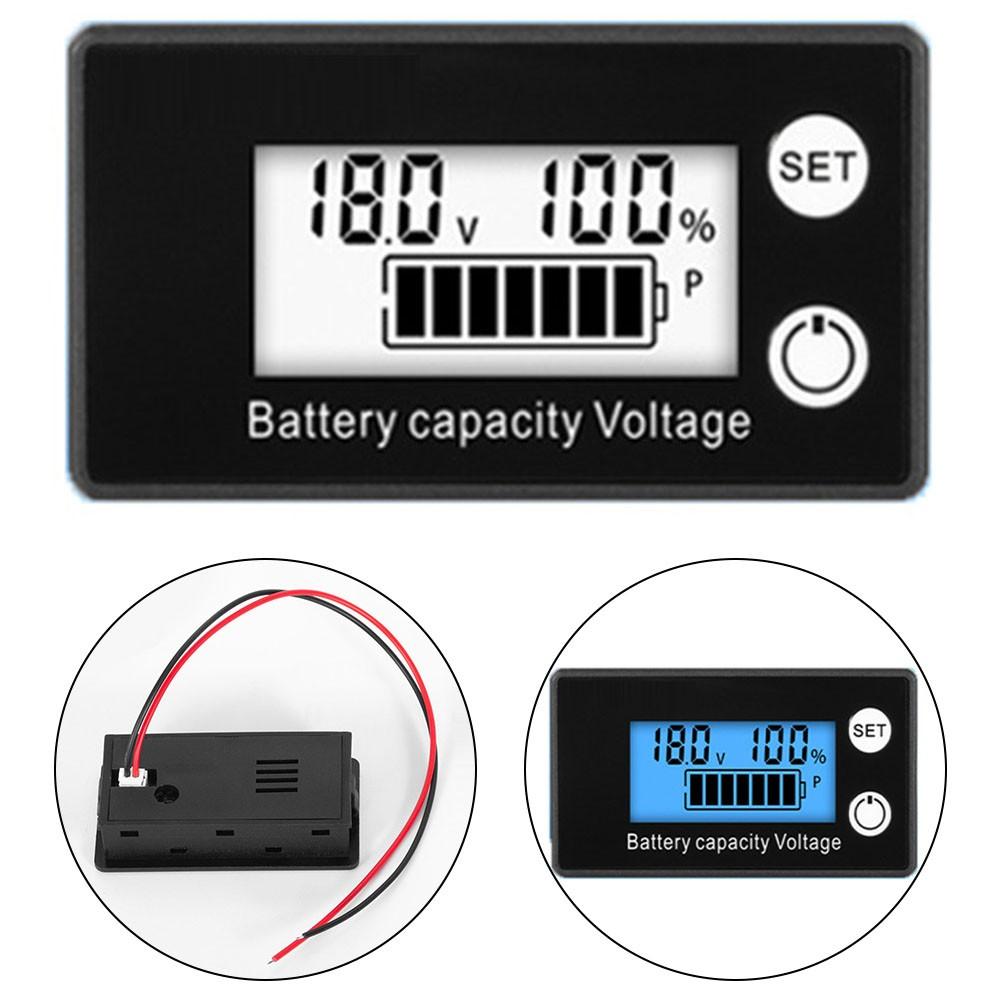 Battery Voltage Indicator Meter for 12V 24V 36V Lithium Iron Phosphate