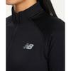 New Balance Nbnde4p142 Women Heat Grid Half Zip Up  Black 