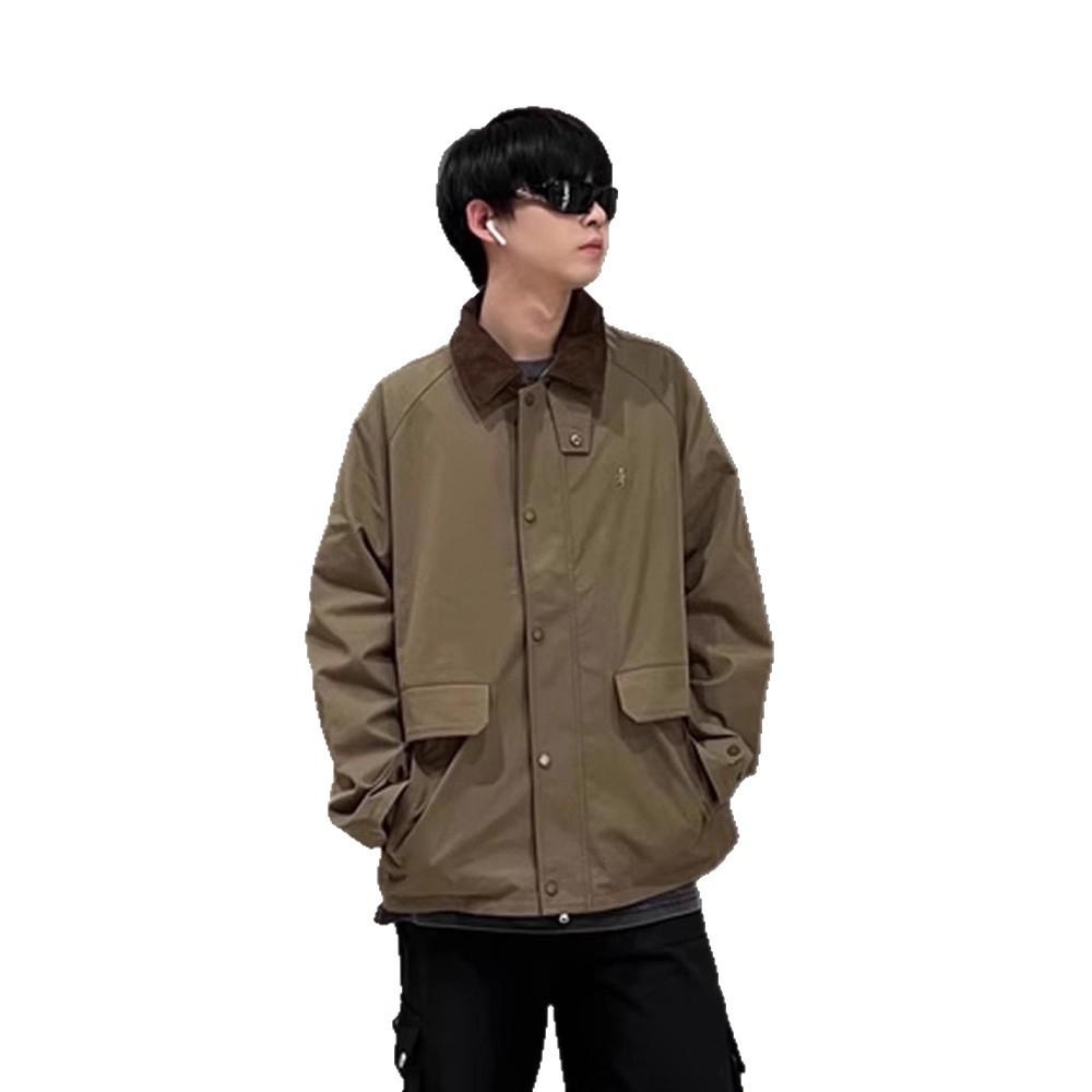 Cleanfit Short Trench Coat Detroit Jacket American High-end Vintage Tooling Jacket Men's Spring and Autumn