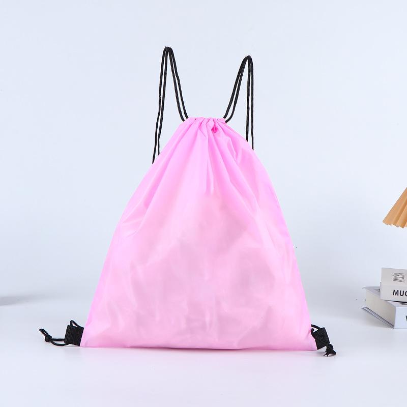 Colorful Polyester and Nylon Drawstring Bag: Double Shoulder Shopping and Storage Bag for Toys