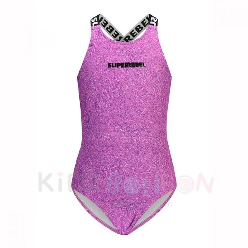 Superrebel Venice One Piece Swimsuit 957 Glitter Violet 8Y (128-134)