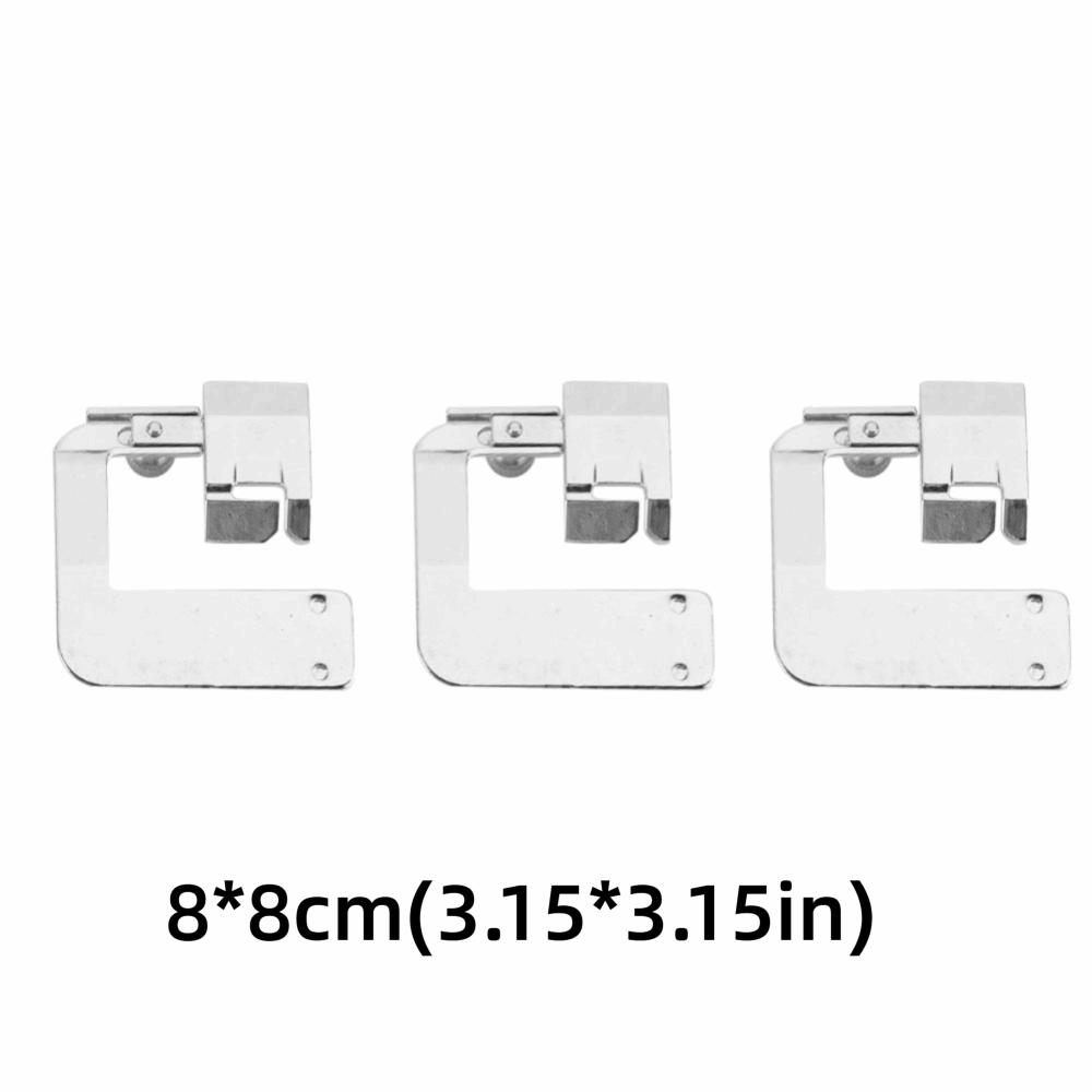 3pcs Zinc Alloy Rolled Hem Foot Professional Multifunctional Bias Tape Binder Foot Universal Fit Precision Presser Feet