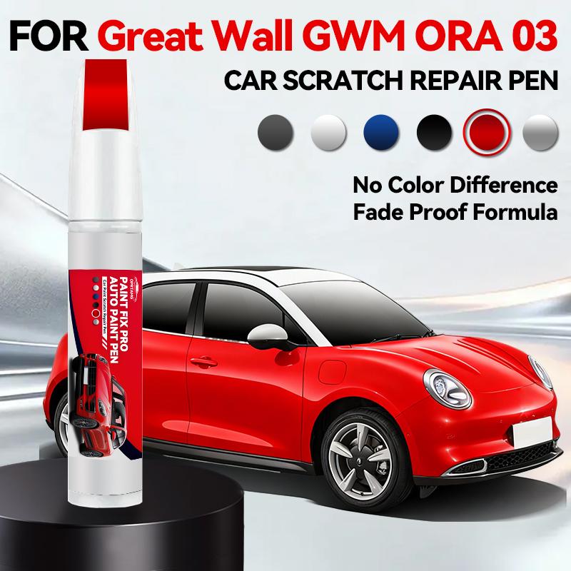 Heißes Auto Speziell für Great Wall GWM ORA 03 1990-2026 Lackreparaturstift Ausbesserungsstift Kratzerentferner DIY Autozubehör Schwarz Weiß