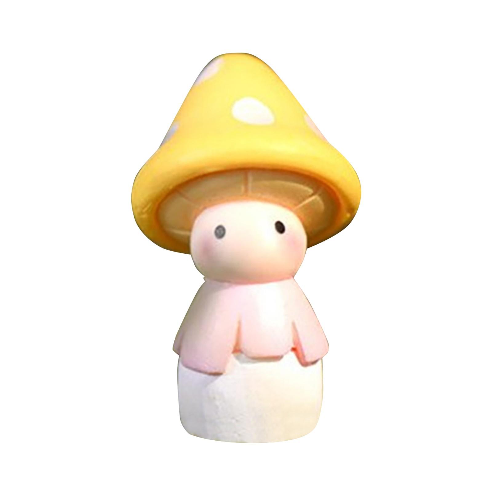 

Микро-украшение миниатюрная кукла-статуя сада из смолы жёлтый